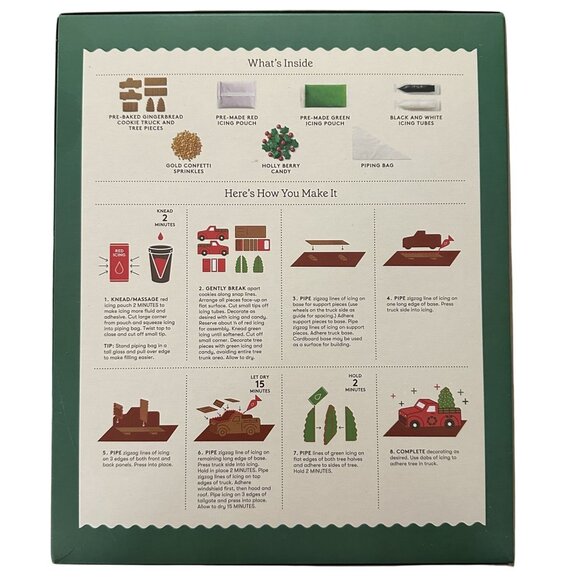 Target Favorite Day Festive Tree Truck Gingerbread Kit Ready Build Classic Ford - Picture 2 of 2